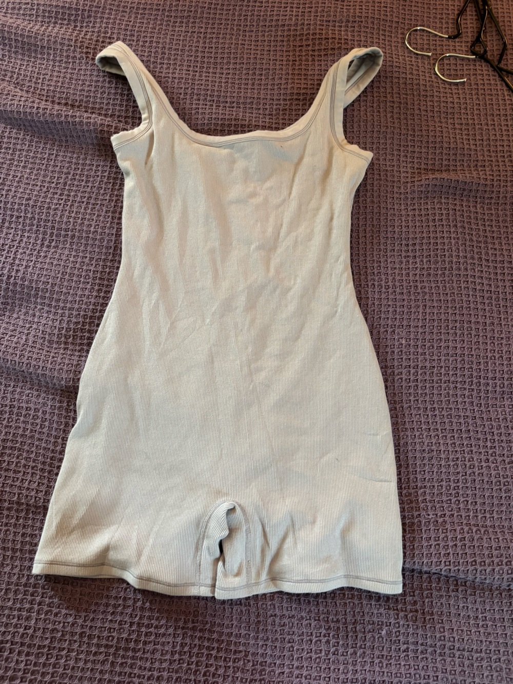 skims lined COTTON RIB ONESIE | OYSTER gray sz L
